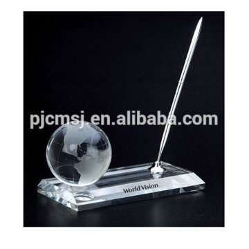 Conjunto de suporte de caneta globo de cristal para o Office OSM021